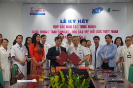 Hợp tác đào tạo thực hành giữa Trung tâm SimCAT – Hội GMHS Việt Nam và Bệnh viện E