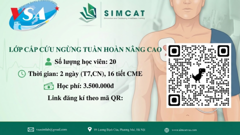 TUYỂN SINH “LỚP HỌC CẤP CỨU NGỪNG TUẦN HOÀN NÂNG CAO” KHÓA 14